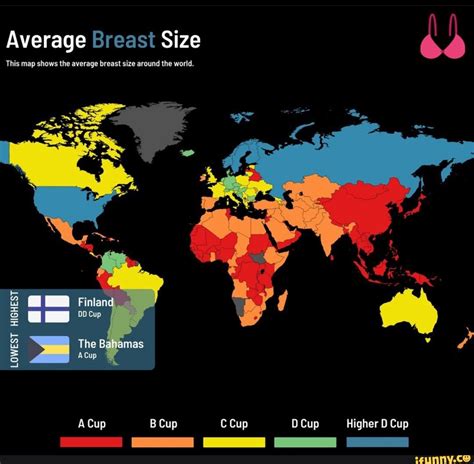 Breast Size by Country 2024